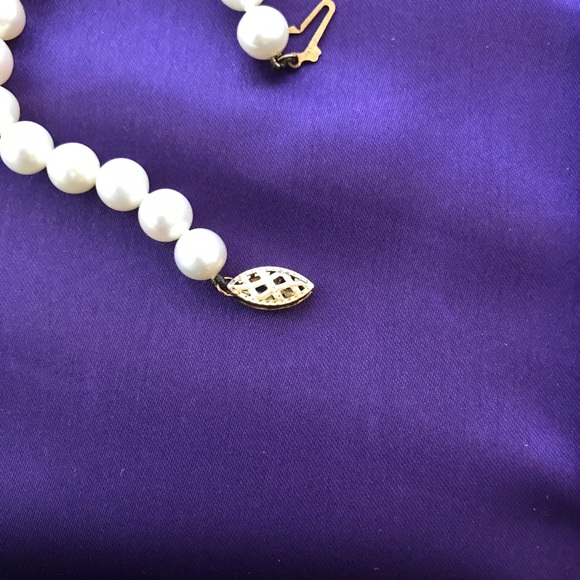 Genuine Akoya Pearl 14k Yellow Gold 18" Necklace - Picture 6 of 6